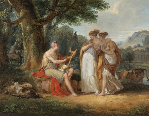 Louis Gauffier, "Orphée repoussant l'amour des femmes de Thrace", c. 1790 / Musées de Poitiers, Ch. Vignaud